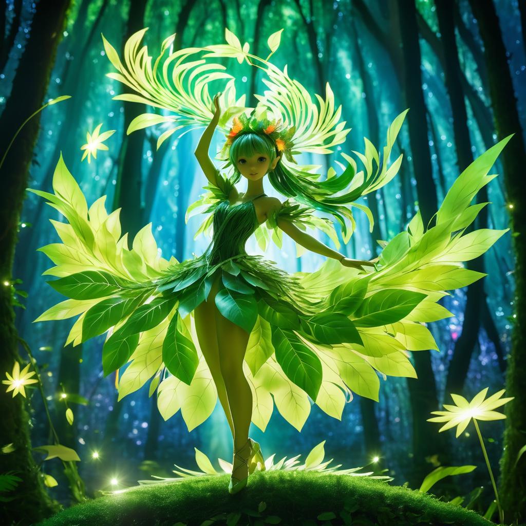 Whimsical Forest Guardian in Enchanted Glade