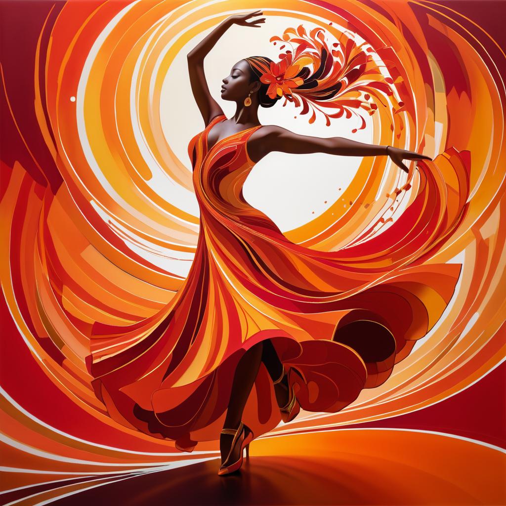 Joyful Dance in Vibrant Colors