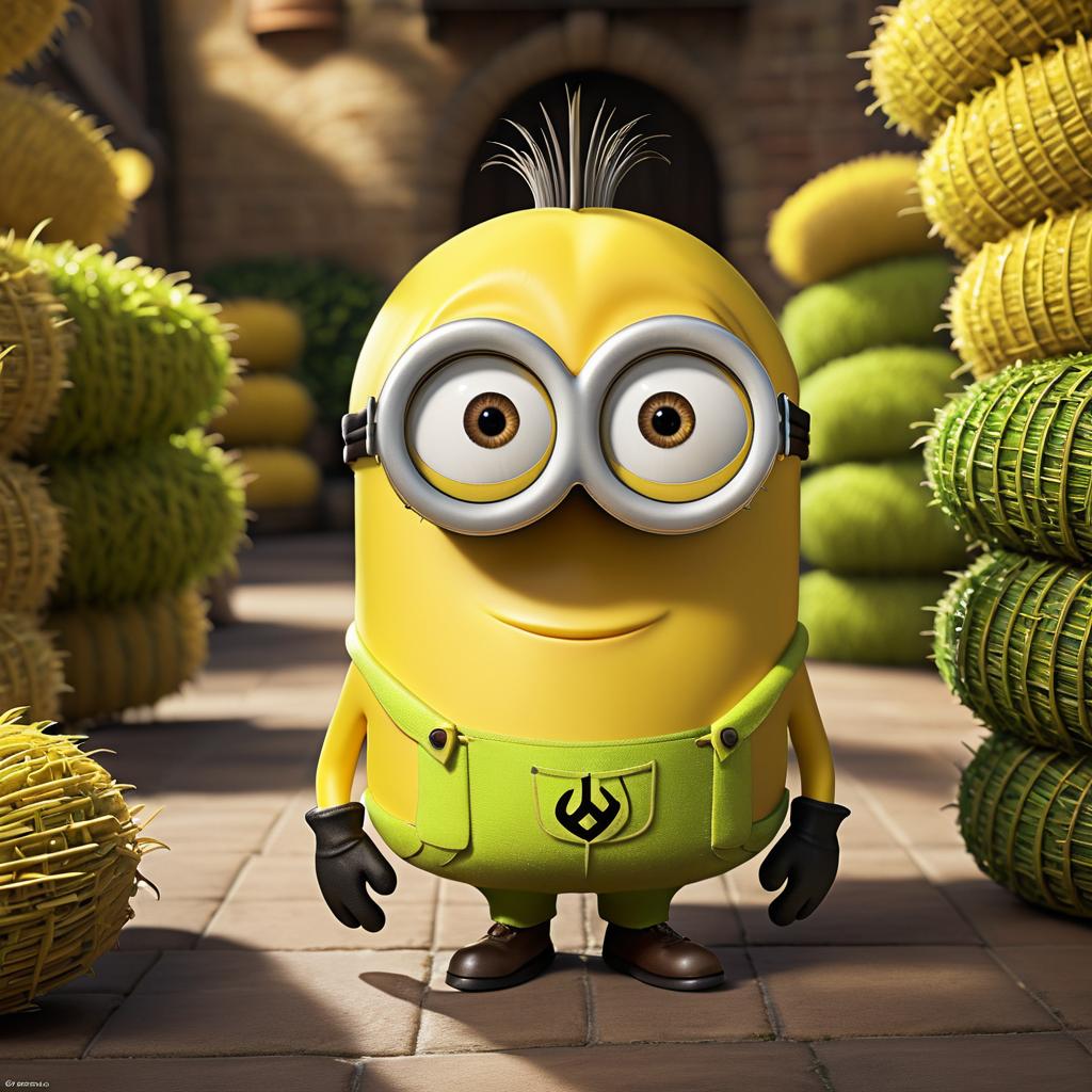 Photorealistic Peely from Minions