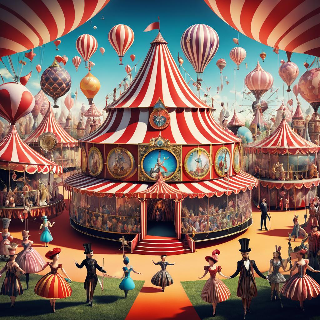 Whimsical Circus of Fantastical Performers