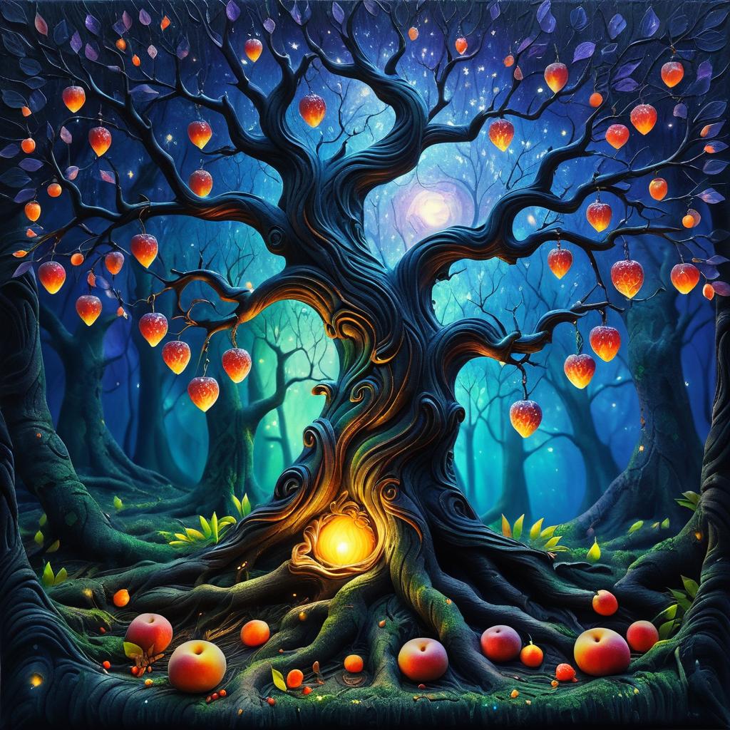 Enchanting Fruit Tree in Magical Forest