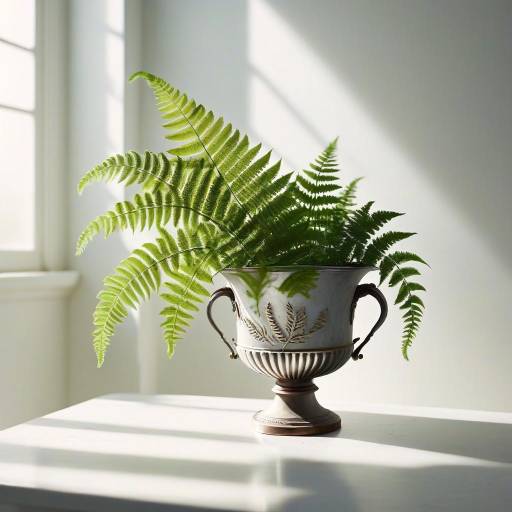 Serene Minimalist Fern Still Life