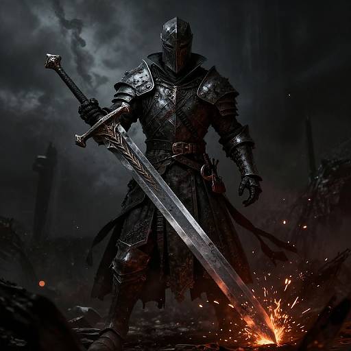 Dark Souls Knight with Giant Sword
