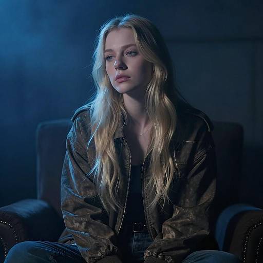 Ethereal Portrait of Blonde Woman