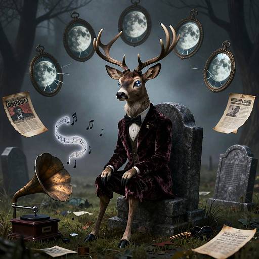 Moth-Eaten Deer and Warped Mirrors