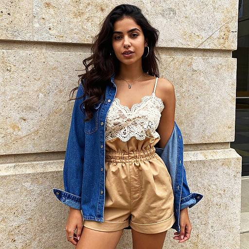 Casual Urban Portrait in Denim Tones