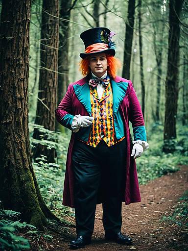 Plus Size Mad Hatter in Forest