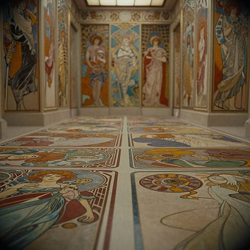 Cinematic Art Nouveau Film Still