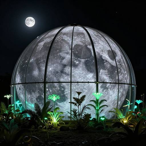Bioluminescent Moon Greenhouse