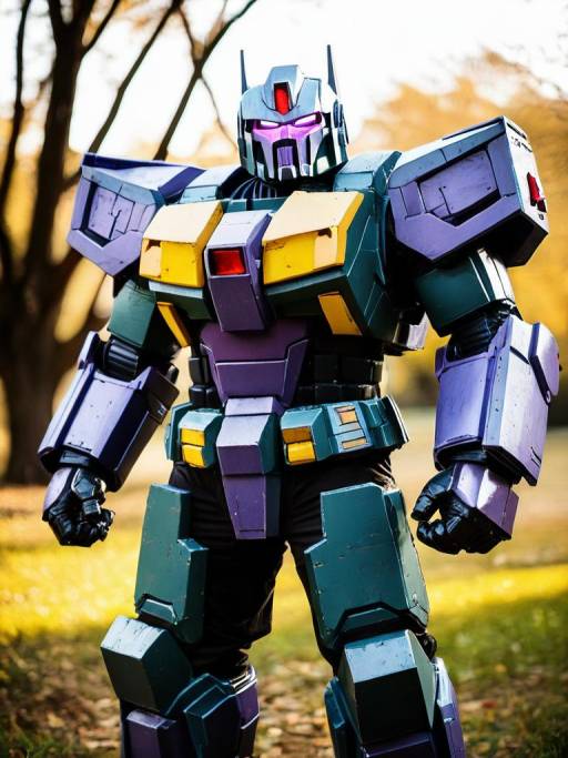 Realistic Man Cosplaying as Onslaught