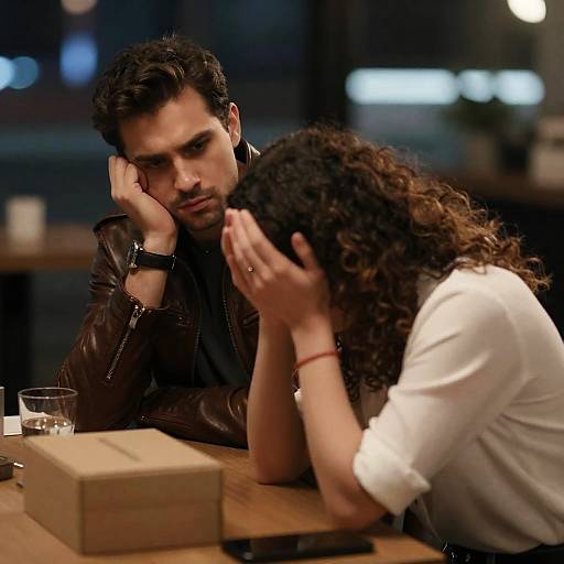 Tense Urban Encounter Between Two Individuals