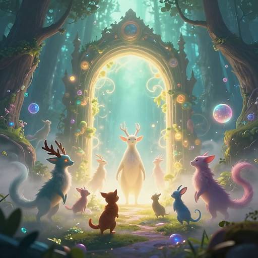 FBBFFF Fantasy Portal in Enchanted Forest