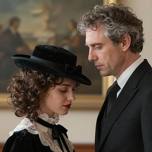 Intimate Profile Portrait of a Couple