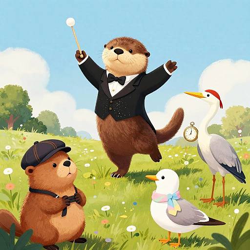 Iris the Otter's Glittering Conductor Ballet