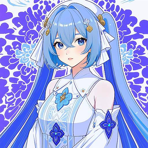 Illustration of Griseo, honkai (series) in the style of Saku anna