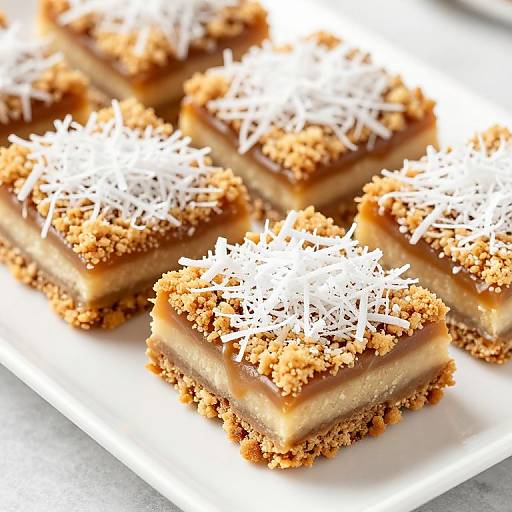 Golden Paleo Coconut Caramel Slices