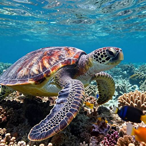 Vivid Underwater Marine Life Close-Up