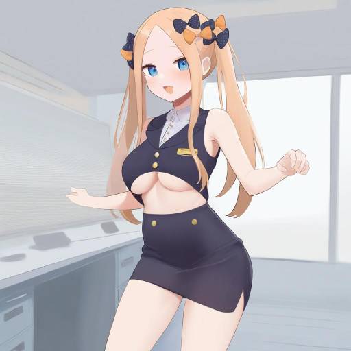 Anime Girl in Professional Office Attire