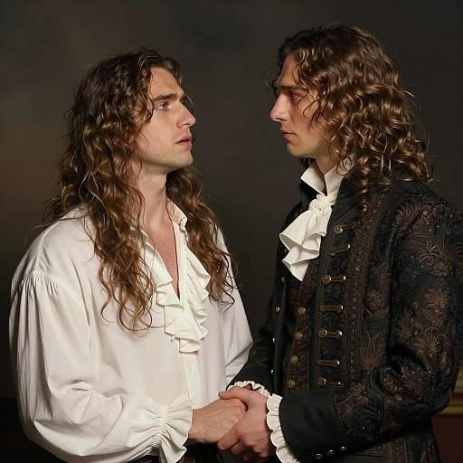 Intense Connection Between Two Men