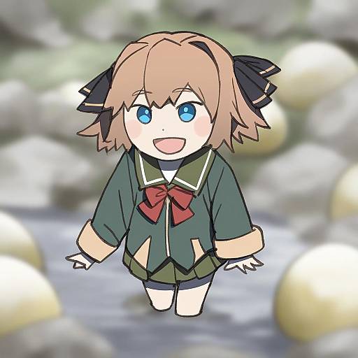 Illustration of Hachijou (kancolle), kantai collection in the style of Onsen tamago (hs egg)