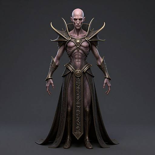 Hyper-Realistic Nyarlathotep Portrait