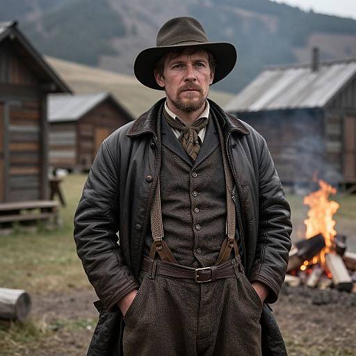 Rugged Early 20th Century Miner Portrait