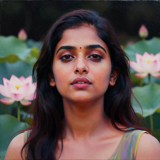 Radiant Indian Woman Pop Art