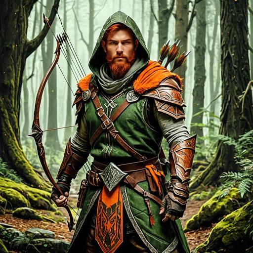 Elven Ranger Archer in Ancient Forest