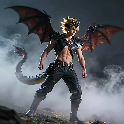 Photorealistic Dragon Warrior Portrait