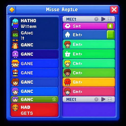 16bit Retro Adventure Game UI