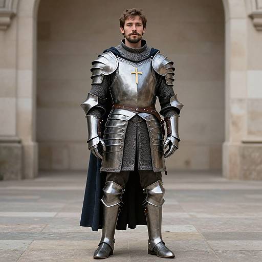 Realistic Knight in Armor Portrait