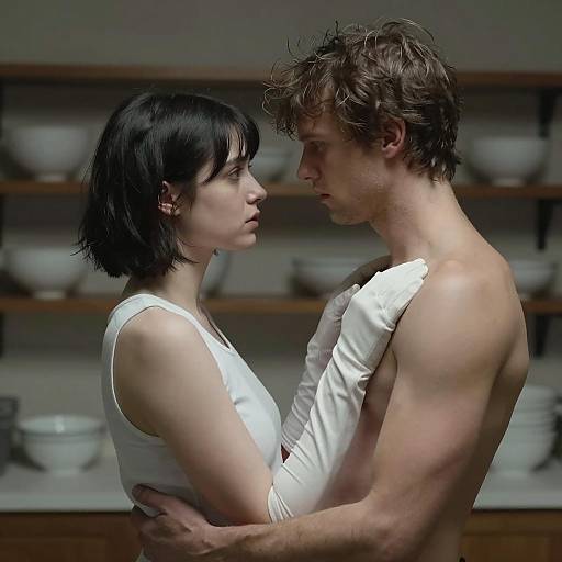 Intense Connection in a Dim Room