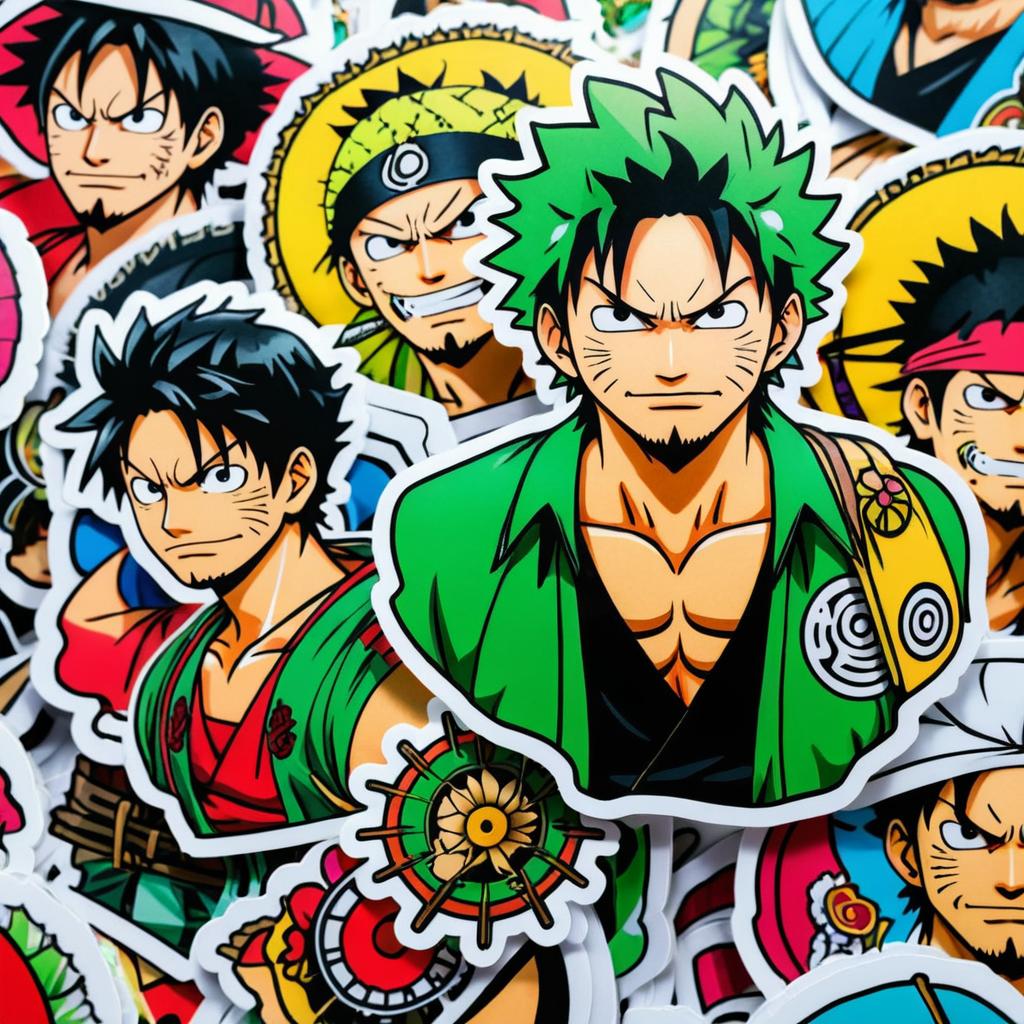 Vibrant Japanese Tattoo Sticker Pack