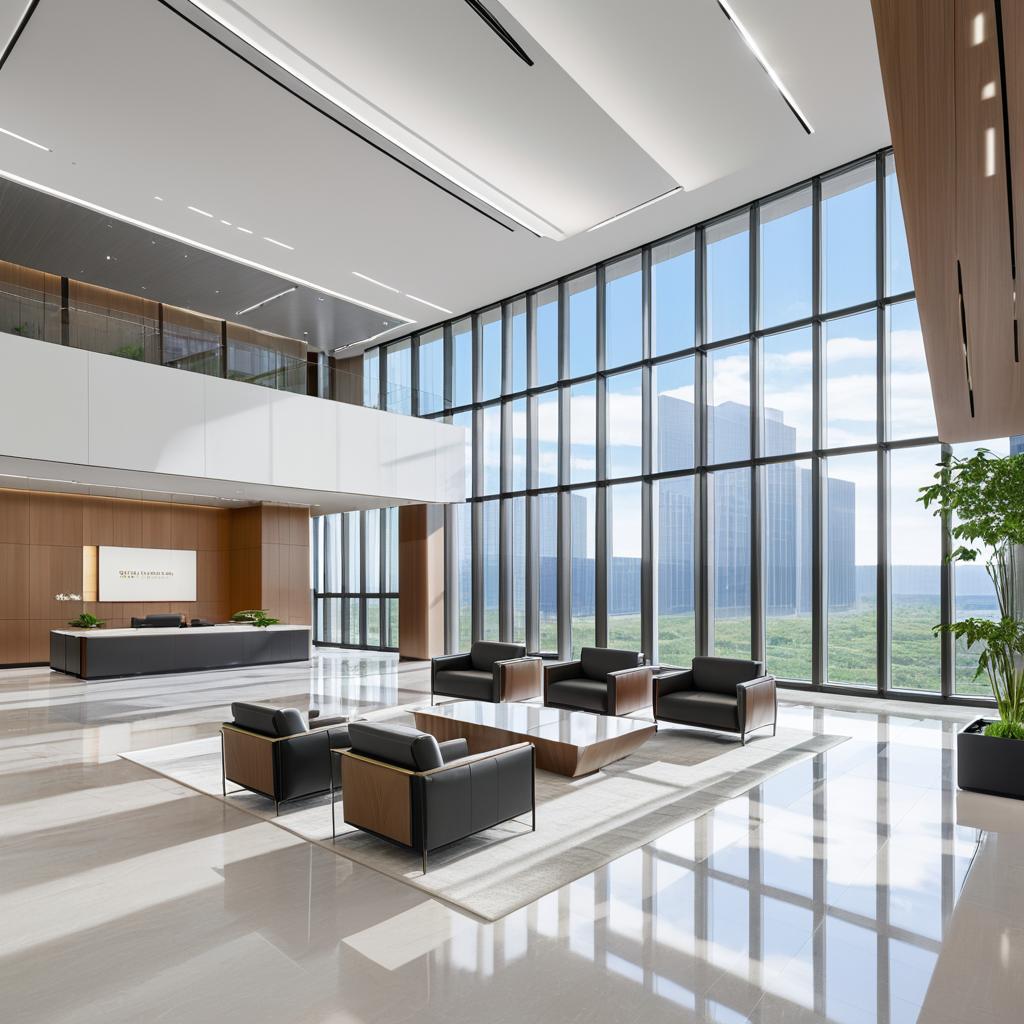 Elegant Modern Office Lobby Design