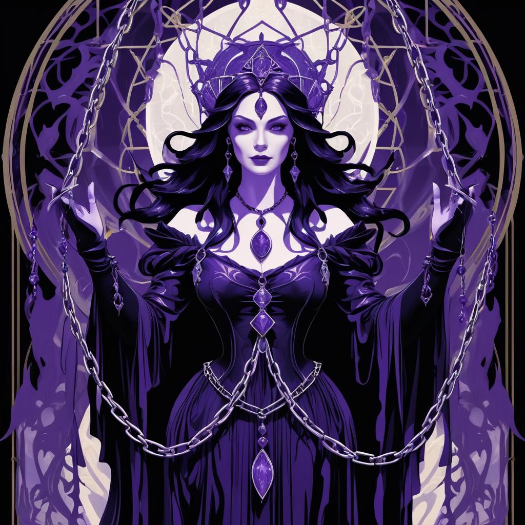 Ghostly Spirit Tarot Card Illustration