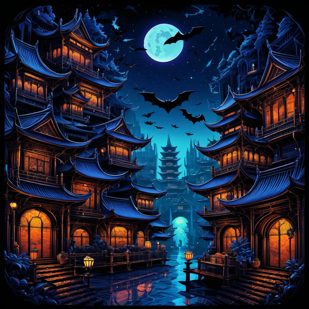 Whimsical Bazaar: Dan Mumford Inspired Illustration