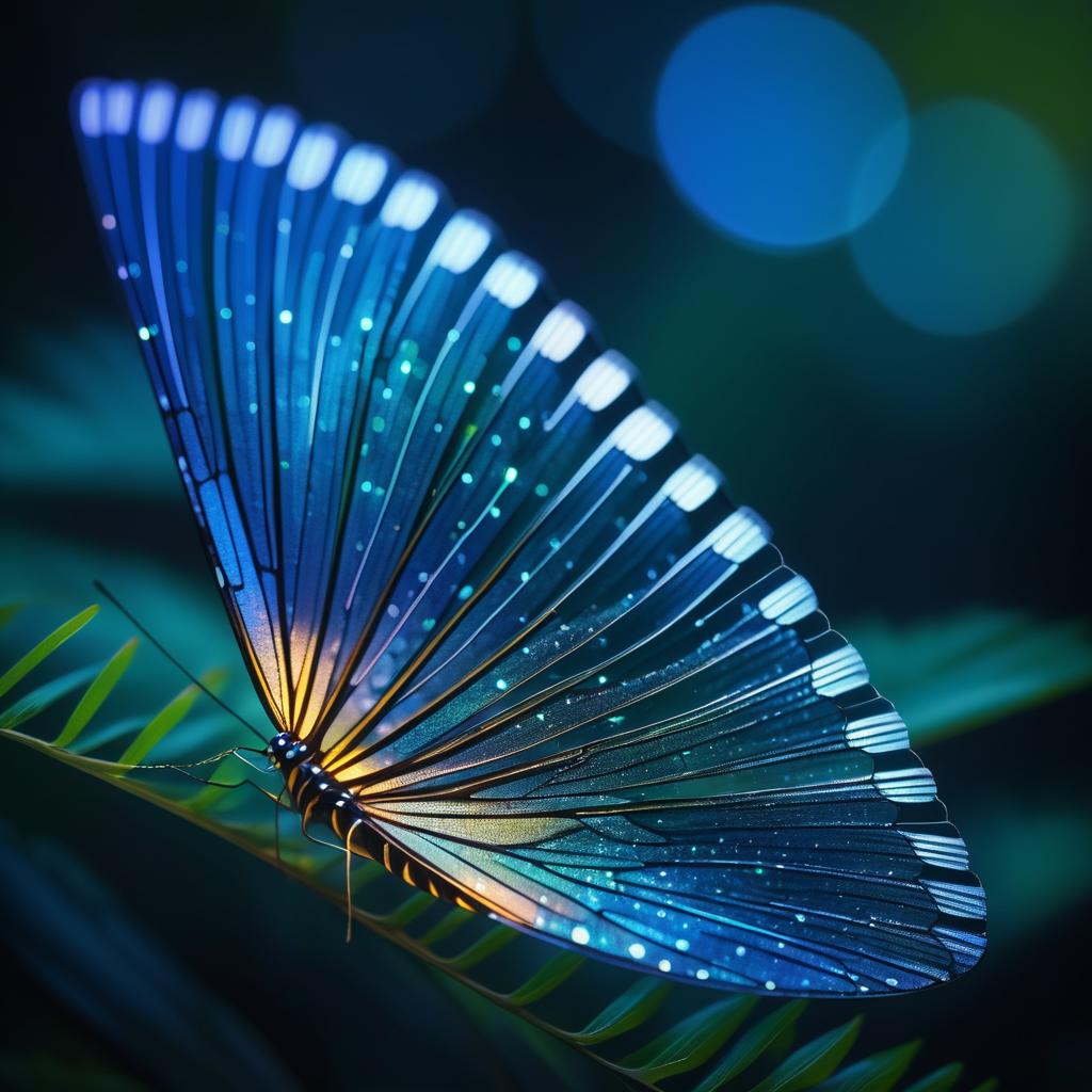 Ethereal Butterfly Wing in Macro Photography