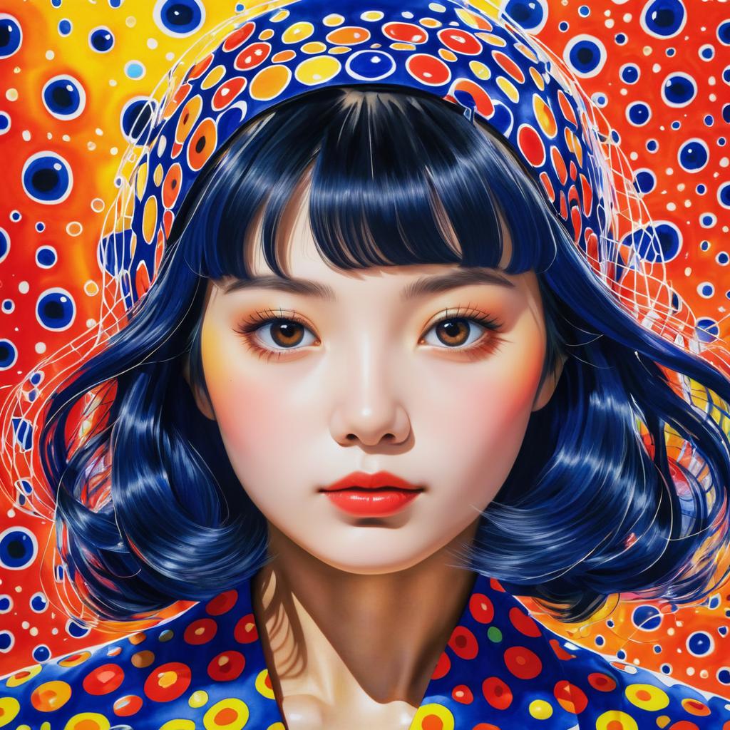 Vibrant Portrait of an Asian Girl