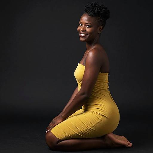 Afro-Caribbean Woman Portrait in Ringgold Style