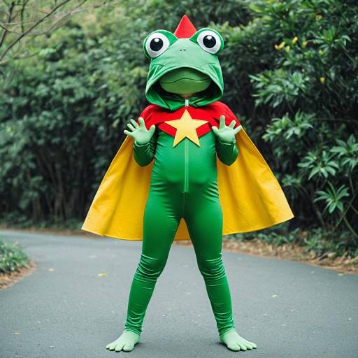 Playful Keroro Frog Cosplay Outfit