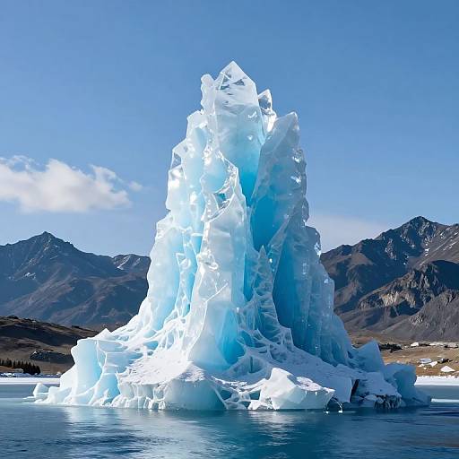 Ethereal Crystalline Ice Sculpture