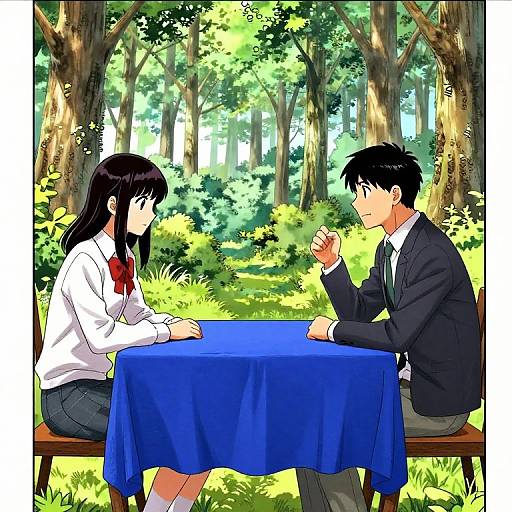 Manga Forest Negotiation Scene