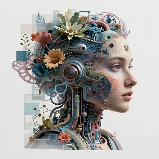 Cyberpunk AI Image Merge