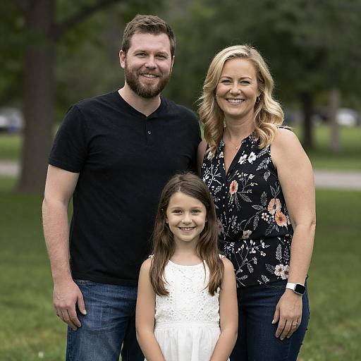 Joyful Family Portrait in Green Park