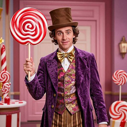 Classic Willy Wonka Costume Portrait