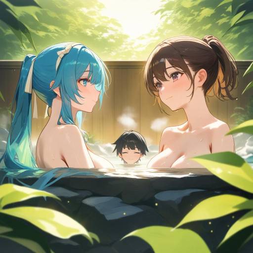 Admiral Kancolle in Onsen Bliss