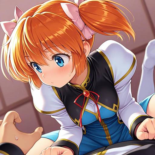 Illustration of Apricot sakuraba, galaxy angel rune in the style of Chounorin