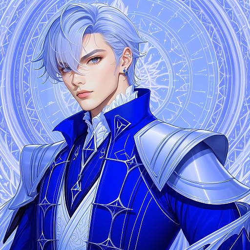 Illustration of Alphinaud leveilleur, final fantasy in the style of Tusia