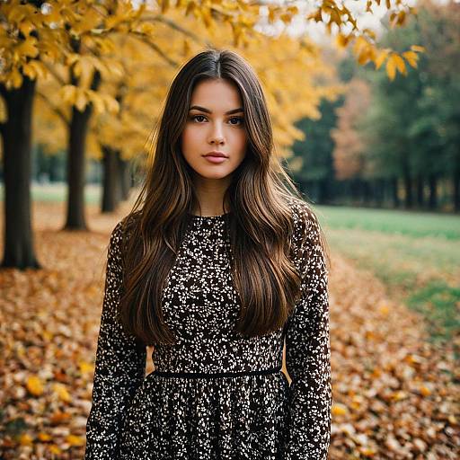 Autumn Solo Girl Outfit in Nature