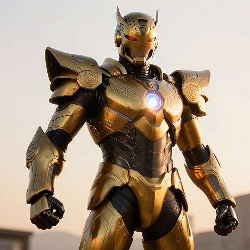 Heroic Gold and Black Armor Fusion